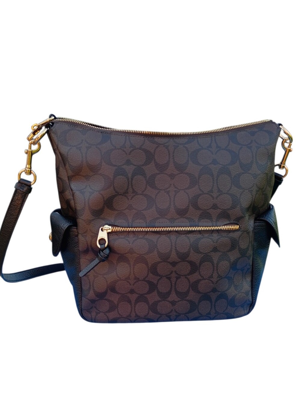 SOLD Coach Pennie Brown And Black Crossbody - Picture 6 of 16